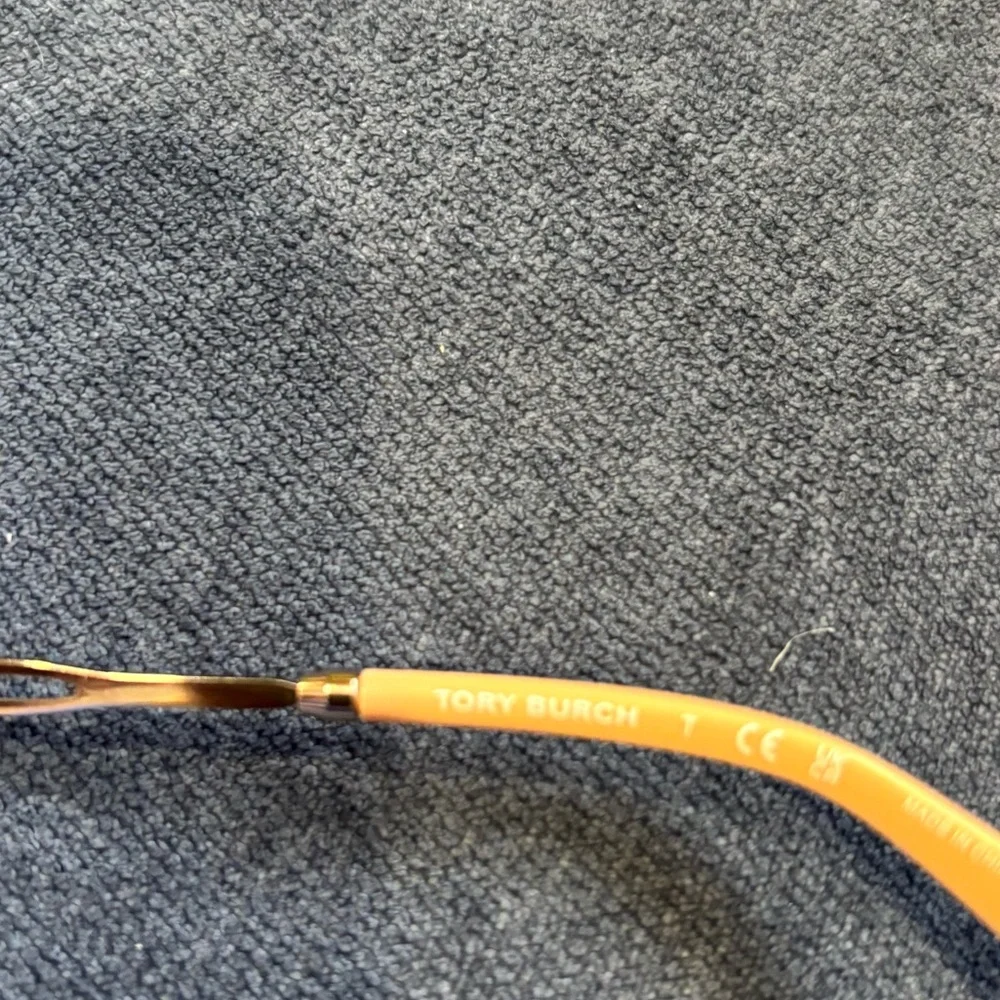 Tory Burch Rose Gold Frame Sunglasses with Brown Gradient Lenses